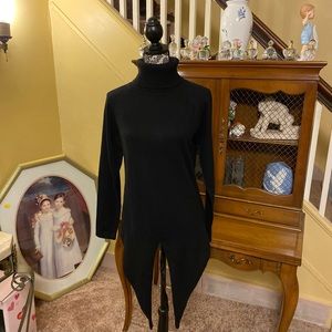 ❤️Diane Snyder Black Cashmere Turtleneck Sweater.